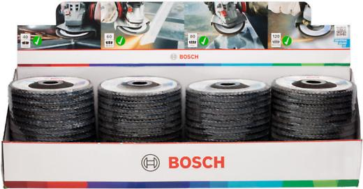 BOSCH, Set de discuri de șlefuire evantai X451, descriere set G40 x 15, G60 x 15, G80 x 15, G120 x 15, Ø 115-125 mm [4]