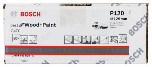 BOSCH, Șmirghel C470 Best for Wood and Paint pentru șlefuitoare orbitale cu excentric, 125 mm [4]