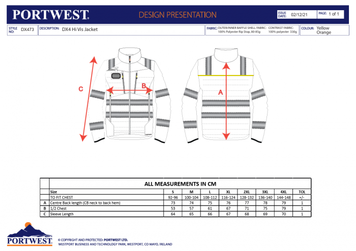 BUFFLE HIBRID HI-VIS, Jacheta din poliester [2]