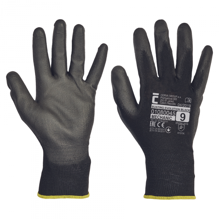 BUNTING EVOLUTION, manusi de protectie negre din Poliester [4]