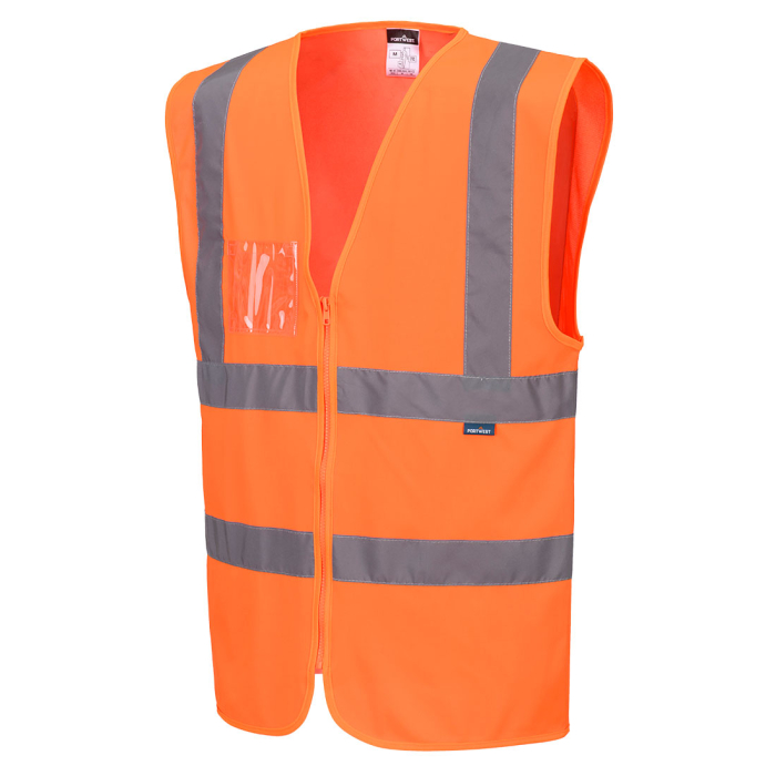 C371, Vestă reflectorizantă HI-VIS din poliester tricotat, 124 g/mp [3]