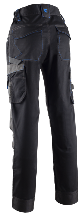 CASITA II, Pantaloni în talie din twill elastic reciclat GRS, 250 g/mp, genunchiere Oxford [3]