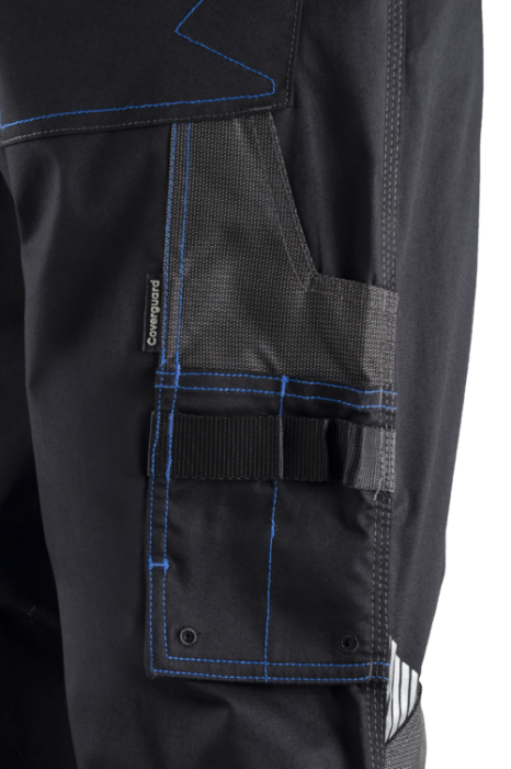 CASITA II, Pantaloni în talie din twill elastic reciclat GRS, 250 g/mp, genunchiere Oxford [5]