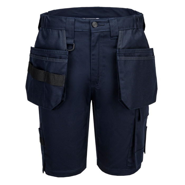 CD842, Pantaloni scurți de lucru cu buzunare holster din 65% poliester reciclat și 35% bumbac, 245 g/mp [3]