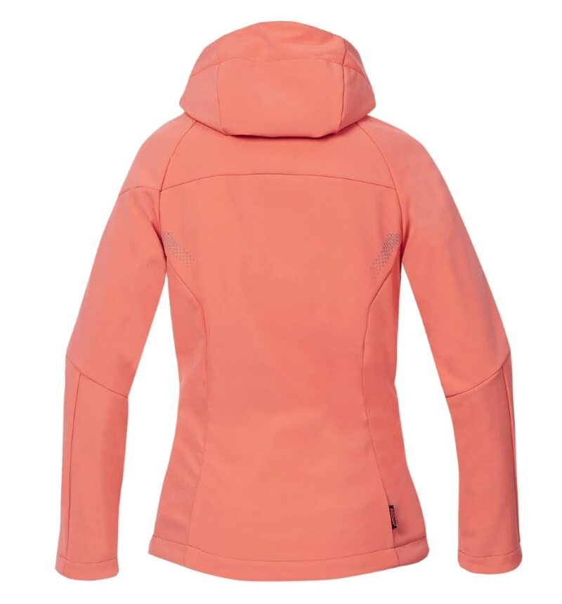 CITYCONIC, Jachetă softshell pentru femei cu glugă detașabilă din poliester și elastan, 300 g/mp [2]