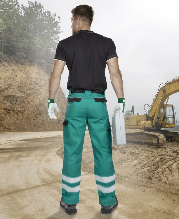 COOL TREND REFLECT, Pantaloni standard din bumbac 260 g/mp, benzi reflectorizante [3]