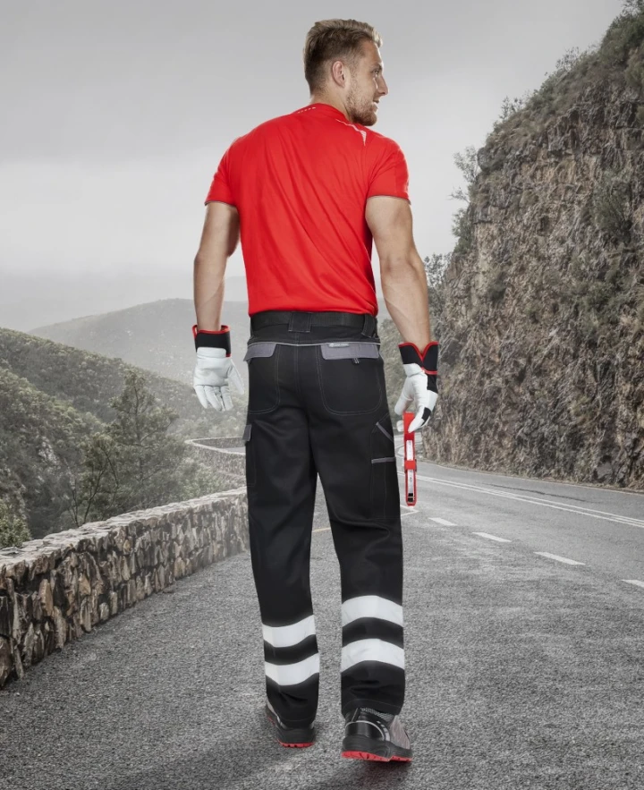 COOL TREND REFLECT, Pantaloni standard din bumbac 260 g/mp, benzi reflectorizante [3]