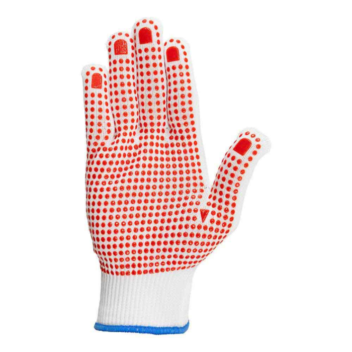 CORLA 1042, Mănuși de protecție din tricot sintetic cu aplicații punctiforme din PVC [set 12 perechi] [2]