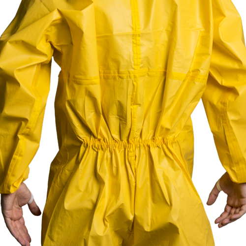 COVERCHEM 3X60, Combinezon de protecție chimică Tip 3b/4b/5b/6b din polietilenă filmată, antistatic, 90 g/mp [10]
