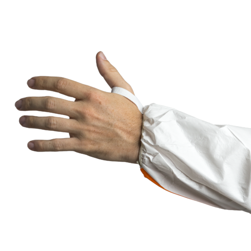 COVERCHEM 4M40, Combinezon de Protecție Chimică Tip 4b/5b/6b, Microporos, 65 g/m², Cusături Acoperite, Antistatic, Alb [4]