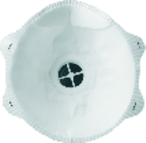 Coverguard 23106 Semimască de protecție respiratorie FFP1 NR D cu supapă, formă cupă, cutie 10 bucăți [6]