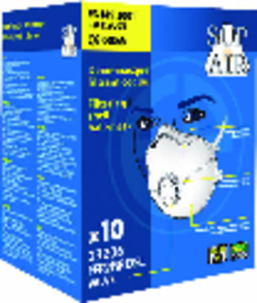Coverguard 23206 Semimască de protecție respiratorie FFP2 NR D cu supapă, formă cupă, cutie 10 bucăți [7]