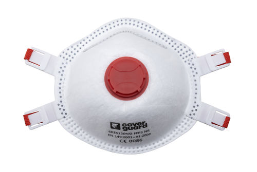 COVERGUARD 6RES130 – Semimască FFP3 NR cu supapă pentru protecție la pulberi și aerosoli toxici EN 149:2001+A1:2009 [cutie 10 bucăți] [9]