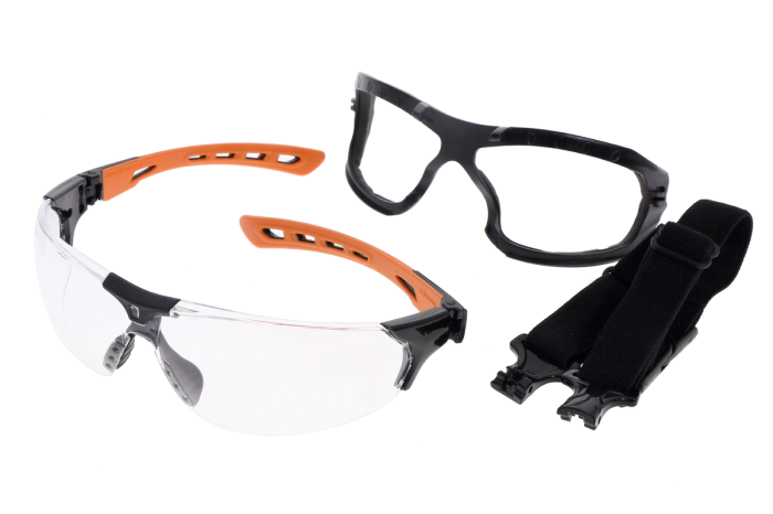 COVERGUARD EUROLUX, ochelari de protecție incolori, lentilă policarbonat, tratament anti-ceață (N) / anti-UV, garnitură detașabilă din spumă [6]