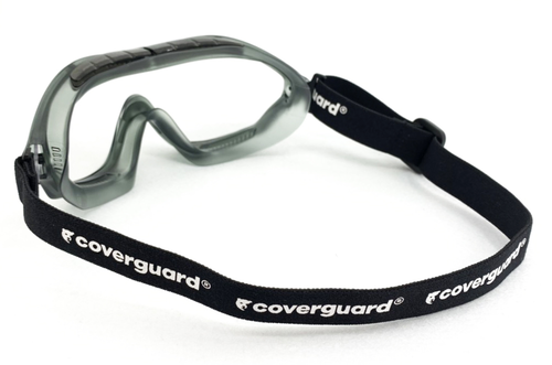 COVERGUARD LEO, ochelari etanși (goggle) cu lentilă incoloră din policarbonat, tratament anti-aburire (AF), ventilație indirectă [3]