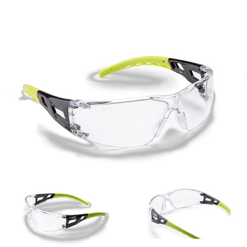COVERGUARD LIMELUX, ochelari de protecție din policarbonat, lentilă incoloră sau fumurie, tratament anti-zgâriere (AS) / anti-aburire (N), protecție UV [6]