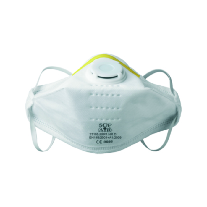 COVERGUARD MO23105 – Mască protecție respiratorie FFP1 NR D cu supapă [Cutie 20 de bucăți] [1]