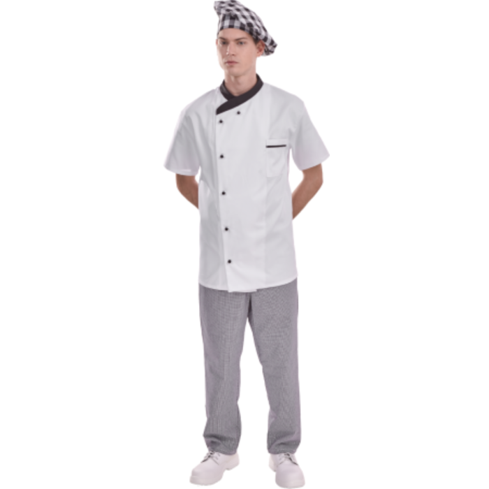 COVERGUARD MO45940 GASTRO, Pantaloni pepit unisex, 100% bumbac, talie elastică, 245 g/mp [1]