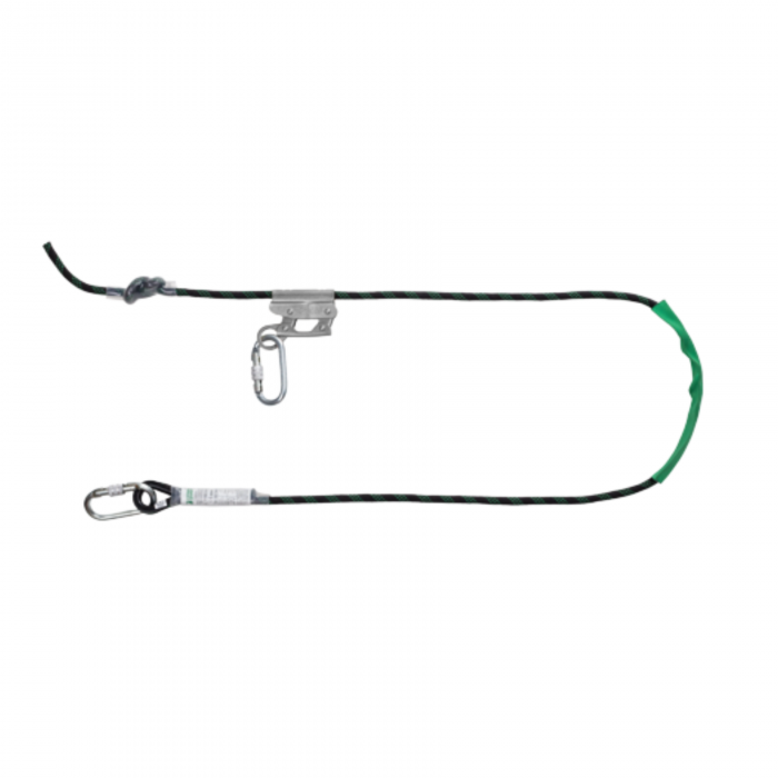 COVERGUARD PINEA 7PINE10, mijloc de poziționare din frânghie Ø12 mm, 2 m, cu carabine oțel [1]