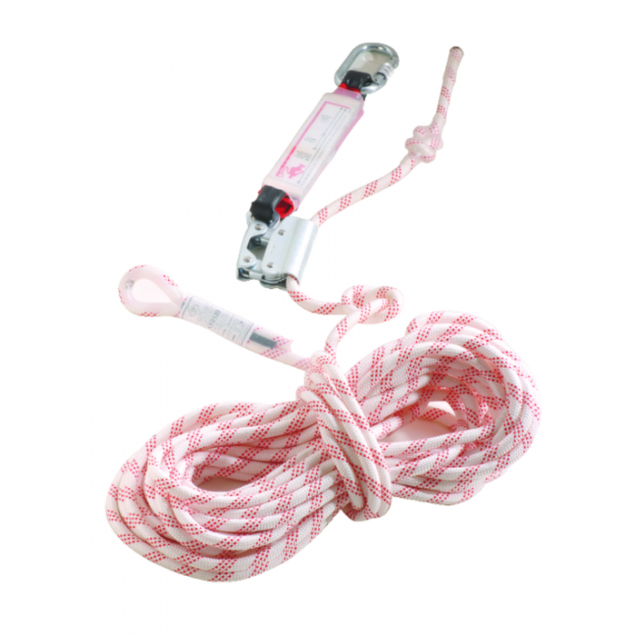 COVERGUARD VIOLA, set opritor de cădere cu frânghie 10 m și carabină oțel [1]