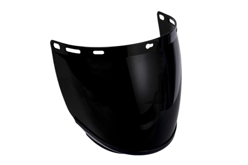 COVERGUARD VISIFLEX SMOKE IR5, vizieră de protecție facială din policarbonat fumuriu IR5, rezistentă la impact mediu și metal topit [1]