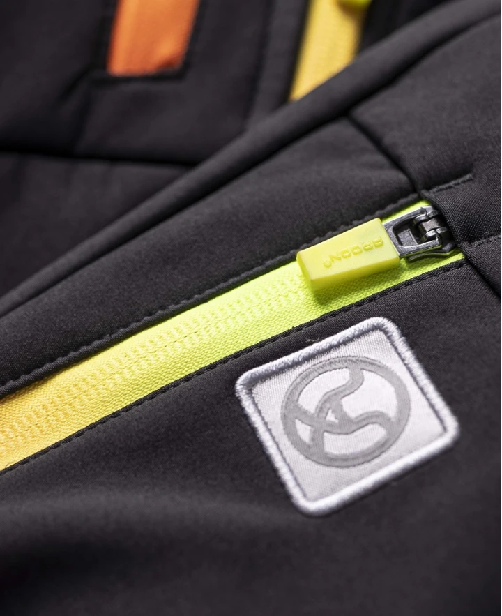 CREATRON, Jachetă softshell SLIM FIT cu glugă detașabilă din poliester ElasticTech cu membrană TPU și căptușeală fleece [6]