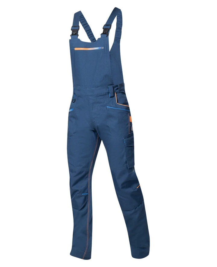 CREATRON, Pantaloni cu pieptar de lucru din bumbac Amalytton cu inserții TABIFLEX și Oxford, 250 g/mp [2]