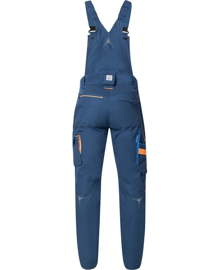 CREATRON, Pantaloni cu pieptar de lucru din bumbac Amalytton cu inserții TABIFLEX și Oxford, 250 g/mp [4]