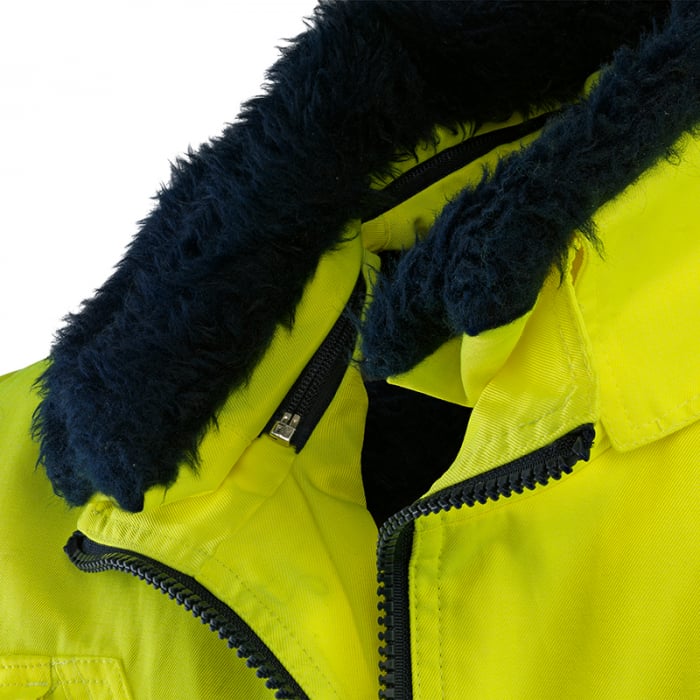 DISCOVER, Jachetă HI-VIS de iarnă tip Pilot, 3 in 1, multifuncțională din tercot, căptușeală termică 290 g/mp [4]