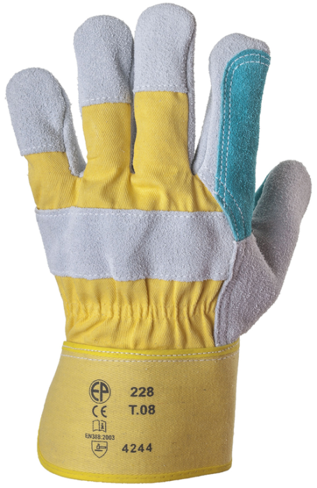 DOCKER GLOVE 230, Mănuși de protecție din piele de bovină și textil [2]