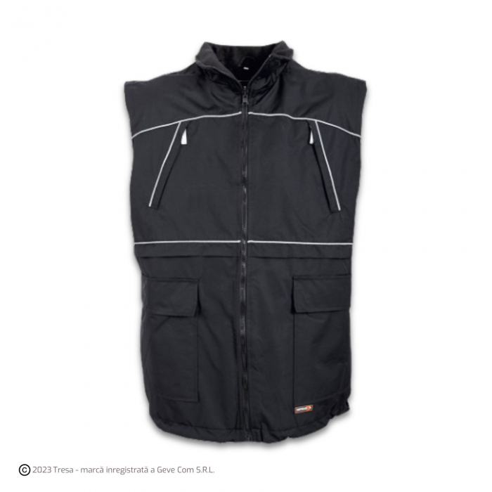 DUNCAN, Scurta de iarna 2 in 1 multifunctionala din nailon taslon si PU [2]