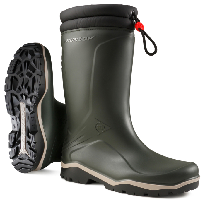 DUNLOP BLIZZARD, Cizme de protecție din PVC flexibil, căptușeală din blană sintetică, termoizolație până la -15°C, talpă antiderapantă SRC [1]