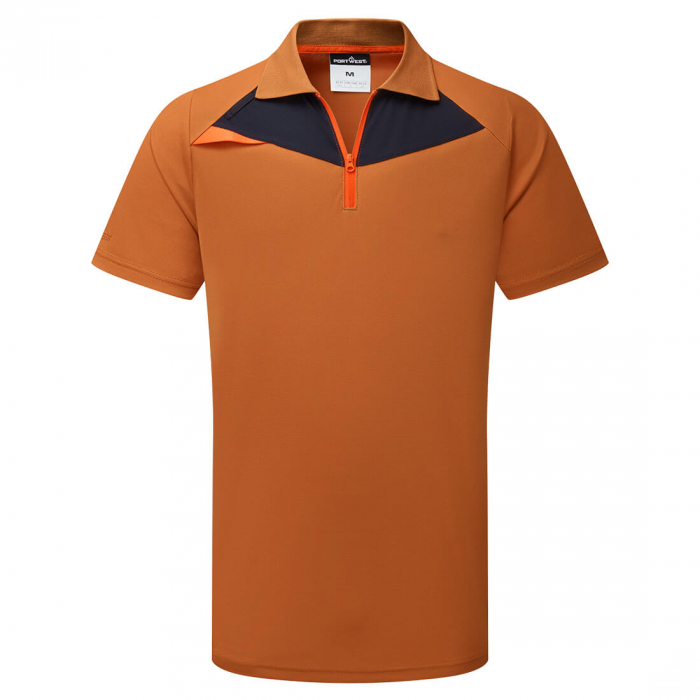DX410, Tricou polo din poliester EzeeCool, 150 g/mp [12]