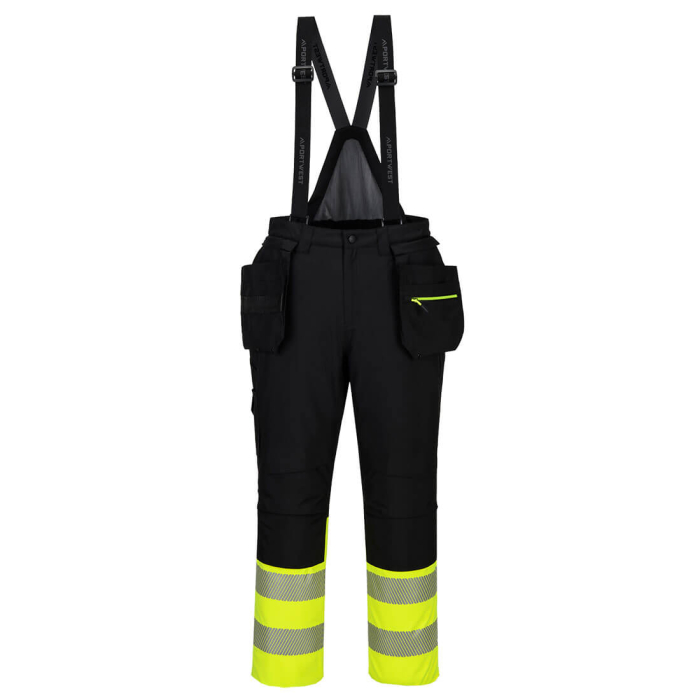 DX437, Salopetă cu pieptar de iarnă reflectorizantă HI-VIS din poliester și membrană PU, 160 g/mp [2]