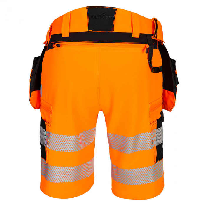 DX446, Pantaloni scurți HI-VIS din Titanmill Ultra Ripstop Stretch, 92% poliester, 8% elastan, 240 g/mp [5]