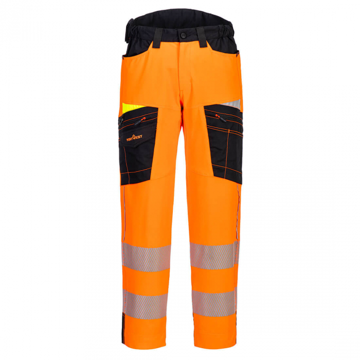 DX453, Pantaloni în talie HI-VIS din Titanmill Ultra Ripstop Stretch, 92% poliester, 8% elastan, 235 g/mp [4]
