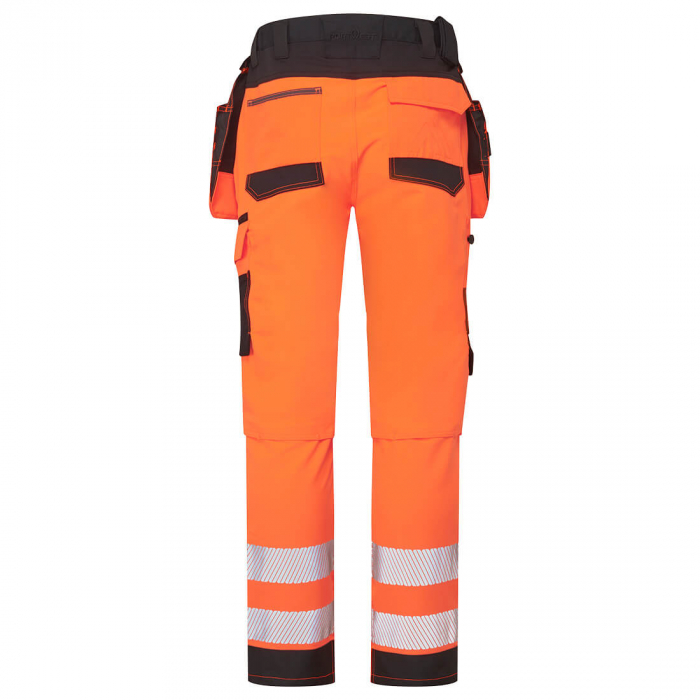 DX454, Pantaloni în talie HI-VIS, cu buzunare Holster detașabile, din poliester și elastan, 235 g/mp [2]