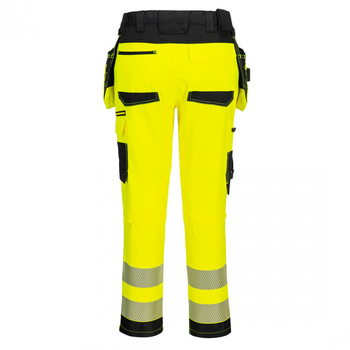 DX454, Pantaloni în talie HI-VIS, cu buzunare Holster detașabile, din poliester și elastan, 235 g/mp [5]