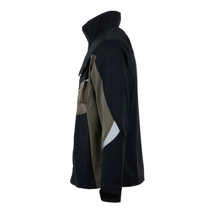 ELASTICO-LISCIA, Jachetă strech din tercot și material contrast cu spandex, 240 g/mp [13]