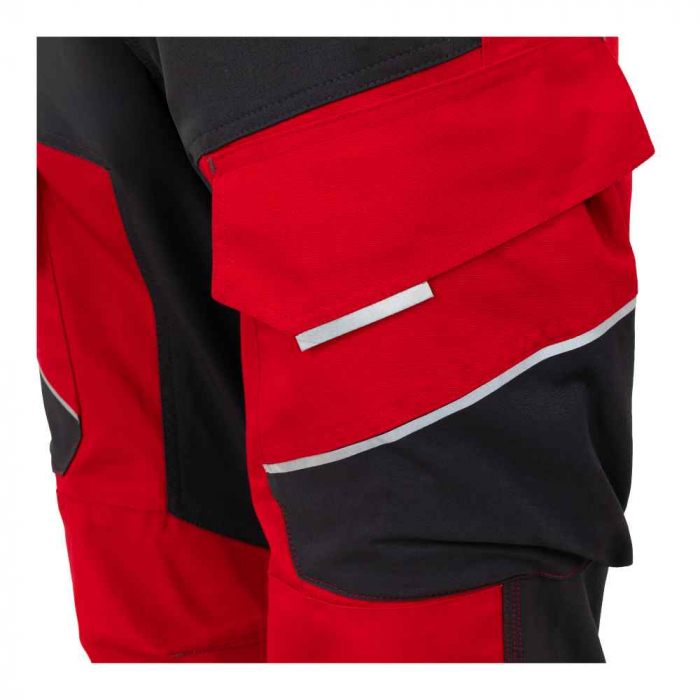 ELASTICO-LISCIA, Pantaloni în talie strech din tercot și material contrast cu spandex, 240 g/mp [12]