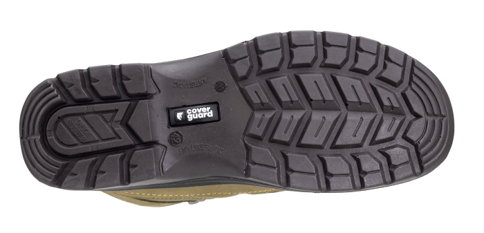 COVERGUARD EMERALD S1PS, Bocanci de protecție din piele nubuck hidrofobizată verde kaki, bombeu compozit, lamelă antiperforație, talpă PU/TPU SRA [2]