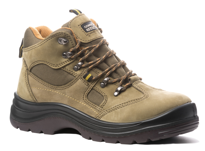 COVERGUARD EMERALD S1PS, Bocanci de protecție din piele nubuck hidrofobizată verde kaki, bombeu compozit, lamelă antiperforație, talpă PU/TPU SRA [1]