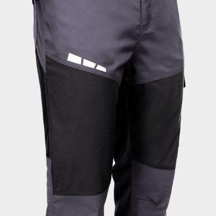 EOS STRETCH, Pantaloni cu pieptar din bumbac cu poliester, 210 g/mp, cu benzi reflectorizante [5]