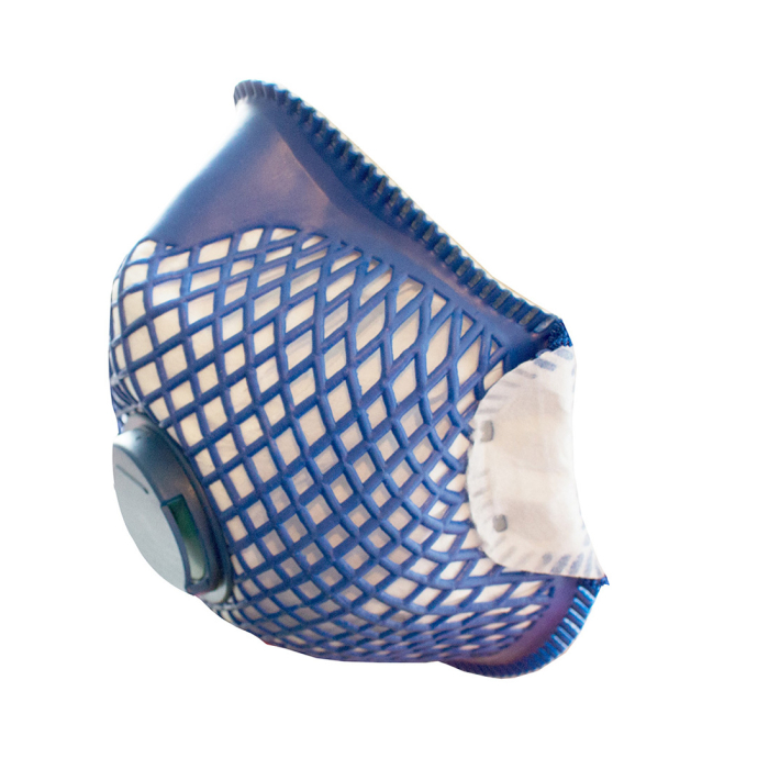 ERGONET, Semimască de protecție respiratorie FFP2 din polipropilenă, cu supapă de expirație [2]