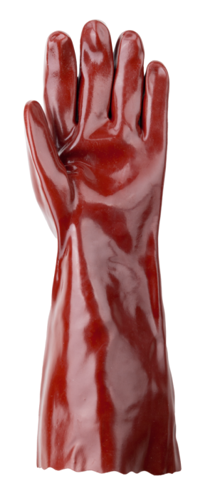 Eurochem 3640 Manusi De Protectie Din Bumbac Imersate In Pvc Bordo Rezistente La Acizi Baze Uleiuri Lungime 40 Cm Grosime 1 Mm [3]