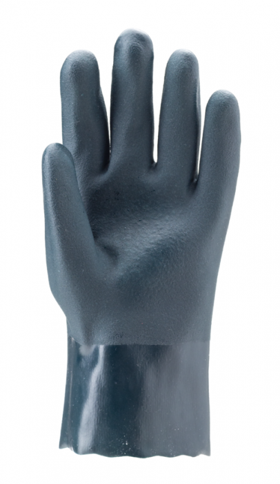 EUROCHEM 3720, Mănuși de protecție chimică din bumbac, dublu imersate în PVC, lungime 27 cm [3]