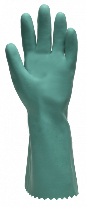 EUROCHEM NI550, Mănuși de protecție chimică din poliester-bumbac, imersate complet în nitril, lungime 35 cm, grosime: 0,85 mm [3]