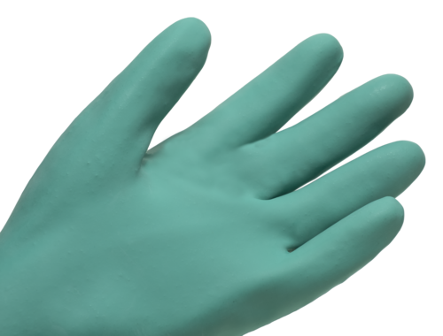 EUROCHEM NI550, Mănuși de protecție chimică din poliester-bumbac, imersate complet în nitril, lungime 35 cm, grosime: 0,85 mm [5]