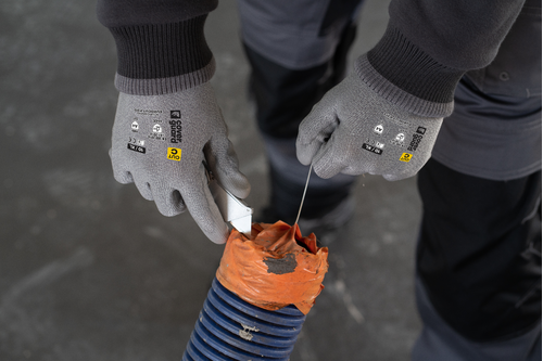 EUROCUT P313, Mănuși de protecție din HDPE, poliamidă și elastan, imersate în PU neted, tricotate calibrul 18 [6]