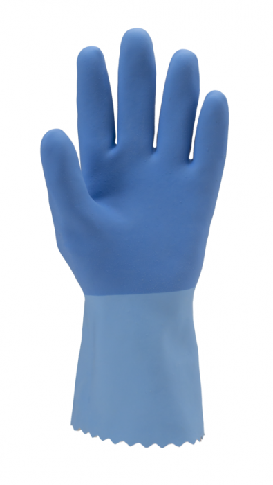 EURODIP 5220, Mănuși de protecție din bumbac, imersate în latex, lungime 30 cm, grosime 1,3 mm [3]